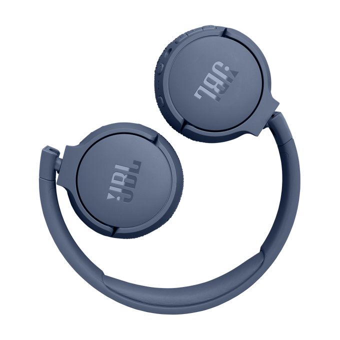 JBL Tune 670NC - Blue - Adaptive Noise Cancelling Wireless On-Ear Headphones - Detailshot 4 image number null